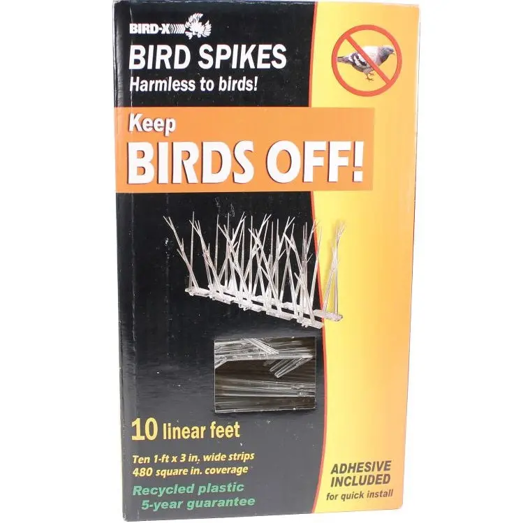10-Foot Plastic Bird Spike Deterrent Kit 1