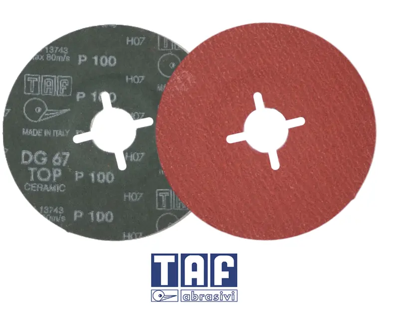 115 × 22 Mm Fibre Grinding Disc – 100 Grit 1