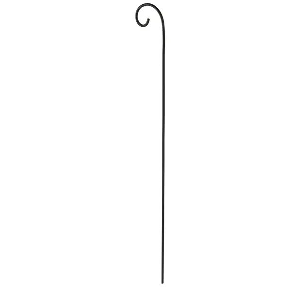 20-Inch Black Iron Floral Garden Stake 1