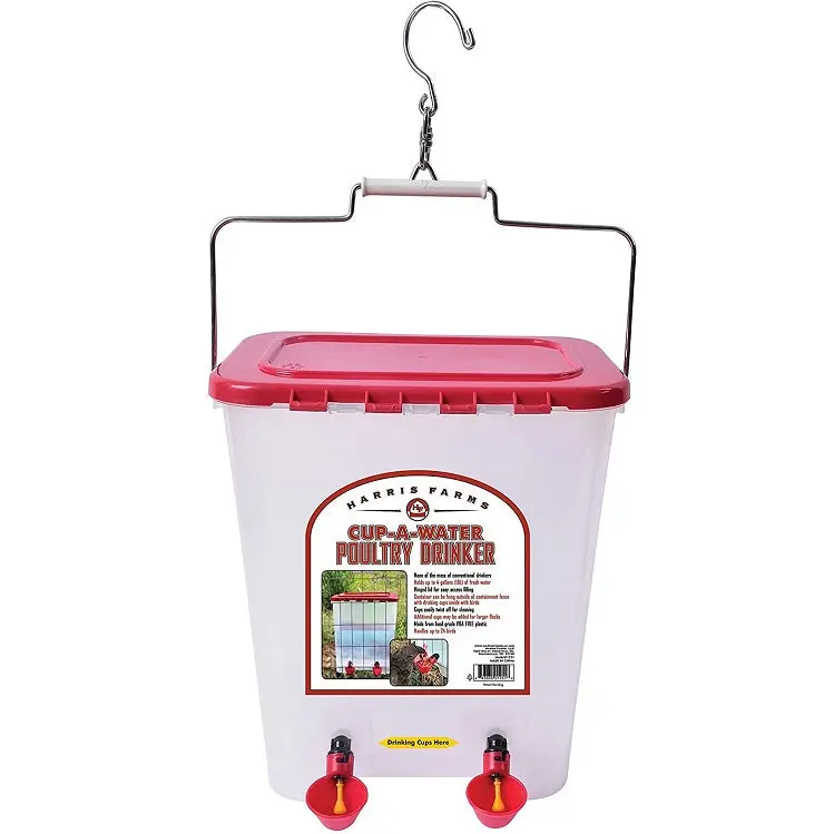 4-Gallon Poultry Cup Drinker – "Cup-A-Water" Automatic Chicken Waterer 1