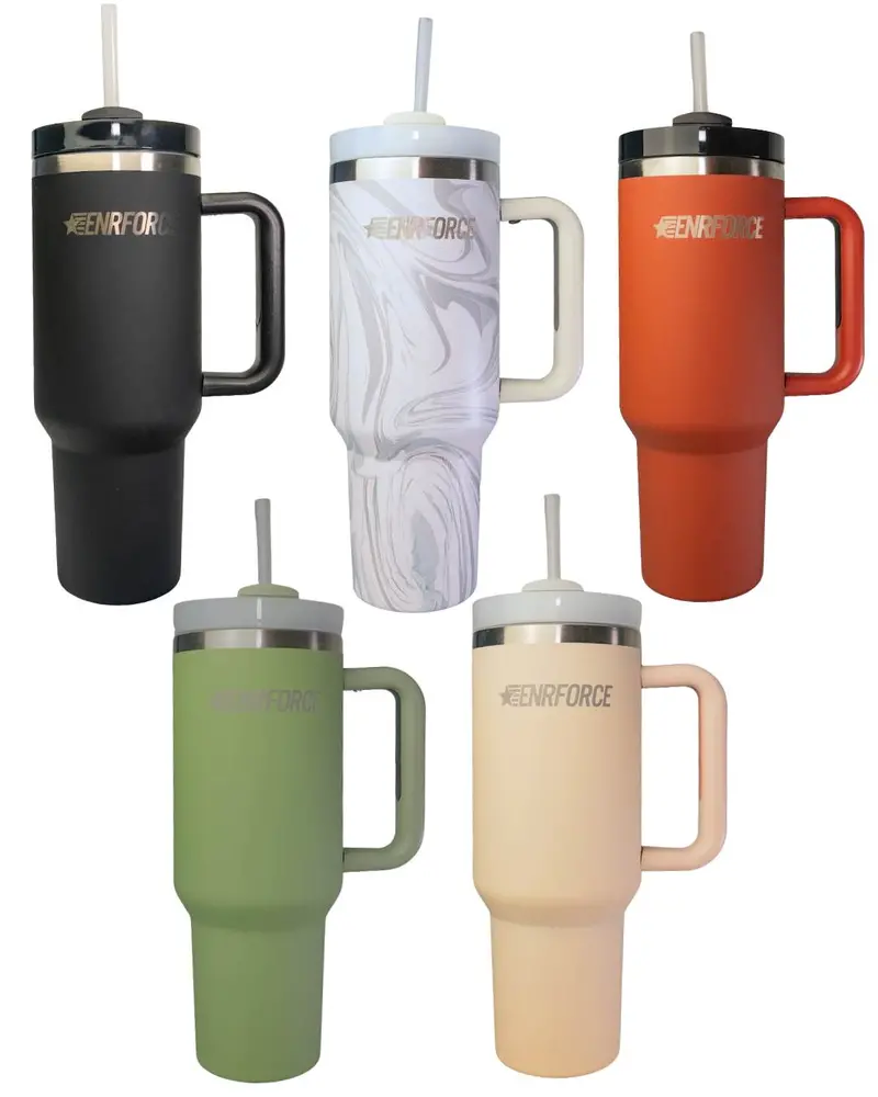 40Oz Soft-Touch Matte Finish Insulated Tumbler 1