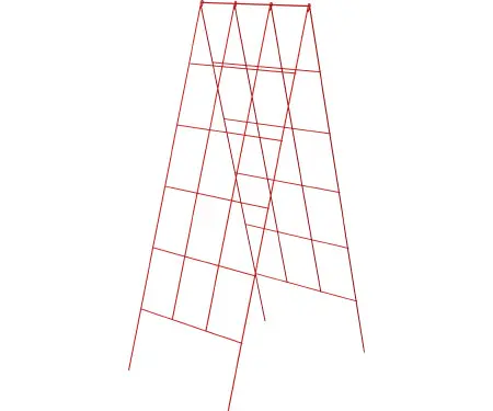 48-Inch A-Frame Trellis In Red – Sturdy Plant Support For Vines & Climbers 1