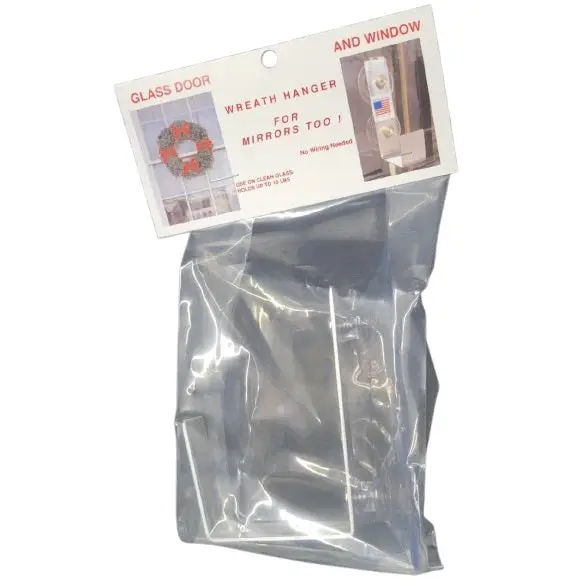 Adjustable Glass Door And Window Wreath Hanger – Clear, No-Drill Design 1