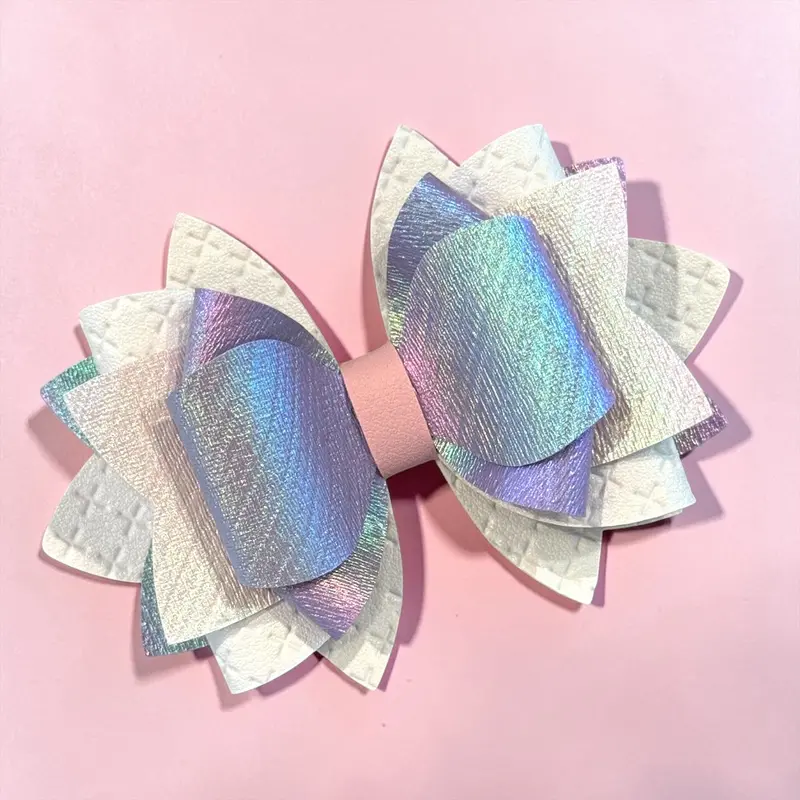 Aster Floral Hair Bow With 10Mm Straw Back 1