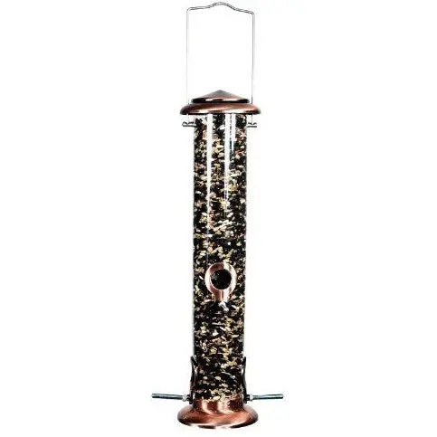 Audubon Copper-Plated Mixed-Seed Tube Feeder (Model 23913) 1