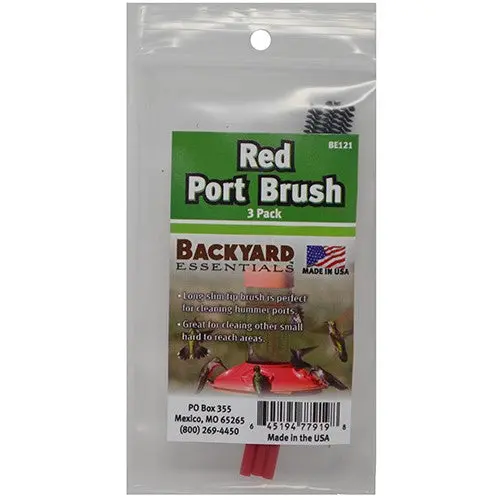 Backyard Essentials Red Port Cleaning Brush Set (3-Pack) 1