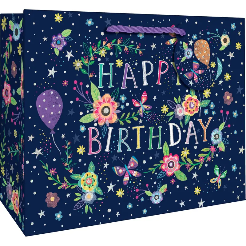 Beautiful Birthday Large Gift Bag – Festive Oversized Wrapping Option 1