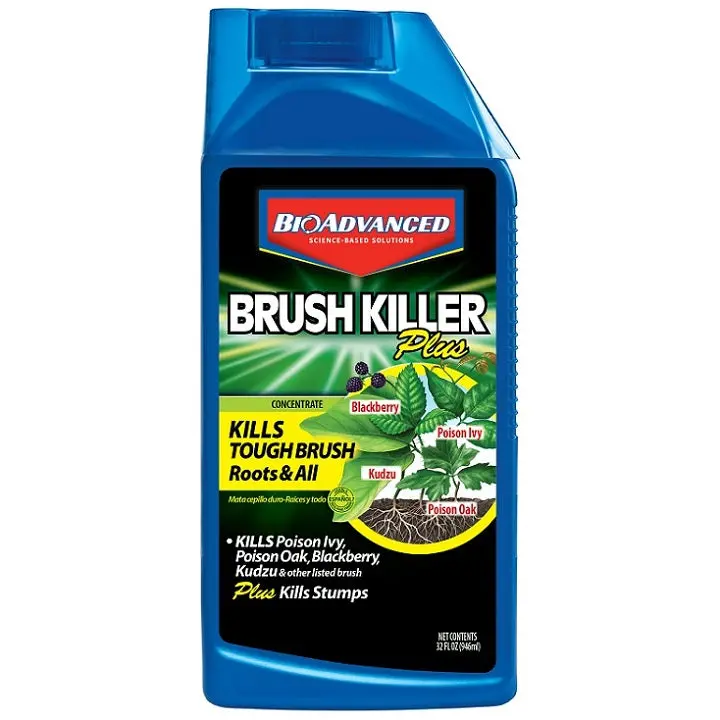 Bioadvanced Brush Killer Plus Concentrate – 32 Oz Herbicide For Tough Brush & Stumps 1