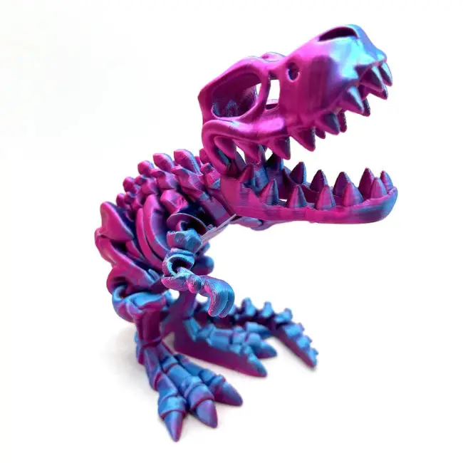 Bippits Flexi T-Rex Skeleton Fidget – Articulated Dinosaur Stress Reliever 1