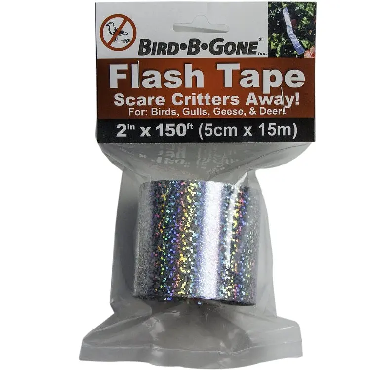 Bird B Gone Holographic Flash Tape – 150-Foot Reflective Deterrent For Scaring Away Birds 1