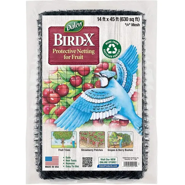 Bird-X Fruit Tree Netting – 14 Ft X 45 Ft Lightweight Protective Mesh 1