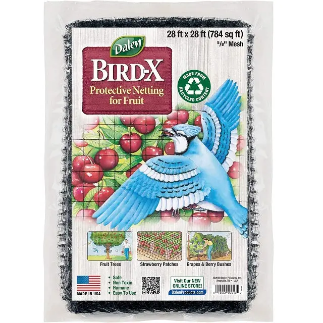 Bird-X Fruit Tree Netting – 28 Ft × 28 Ft Protective Mesh For Shrubs & Orchards 1
