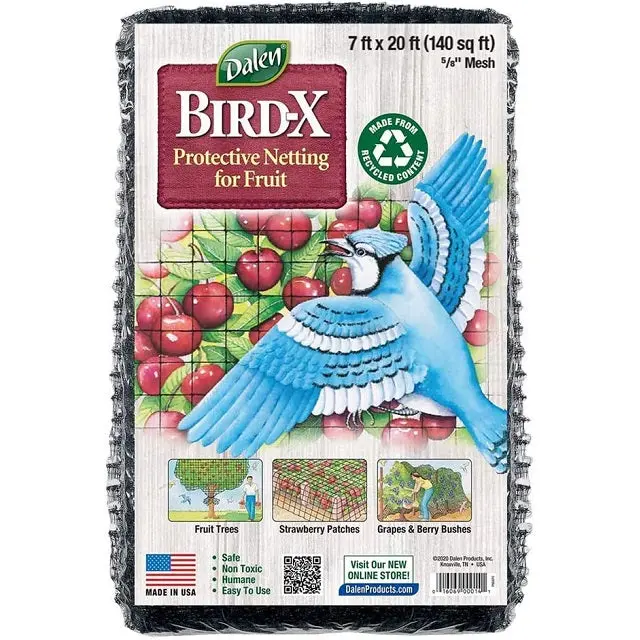 Bird-X Fruit Tree Netting – 7 Ft × 20 Ft Fine-Mesh Wildlife Barrier 1