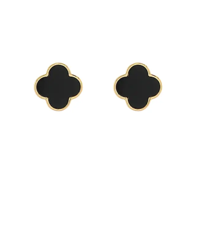 Black Clover Pendant Earrings 1