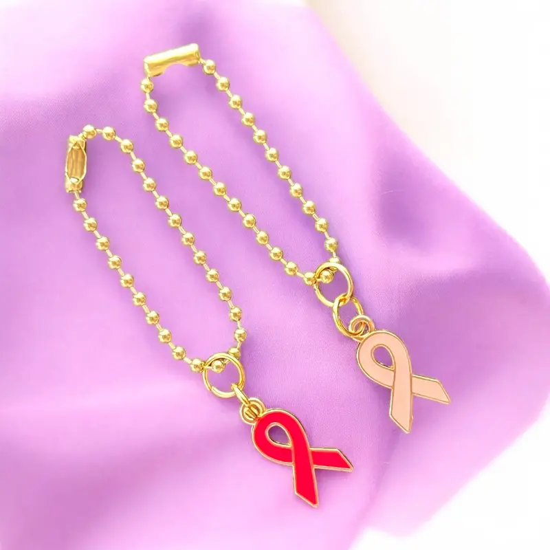 Breast Cancer Awareness Handle Charm 1