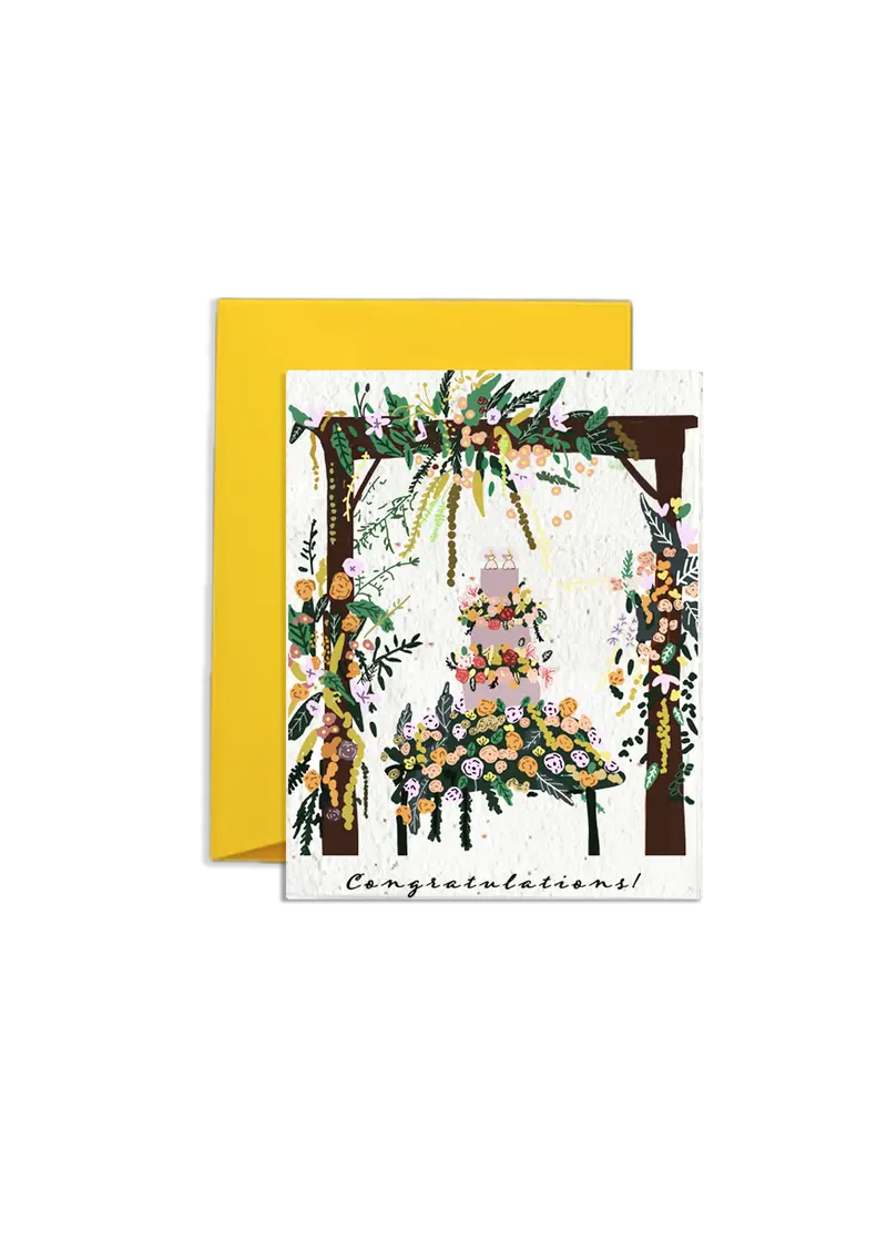 Bride'S Wildflower Seed Wedding Card – Blossom & Unite Collection 1