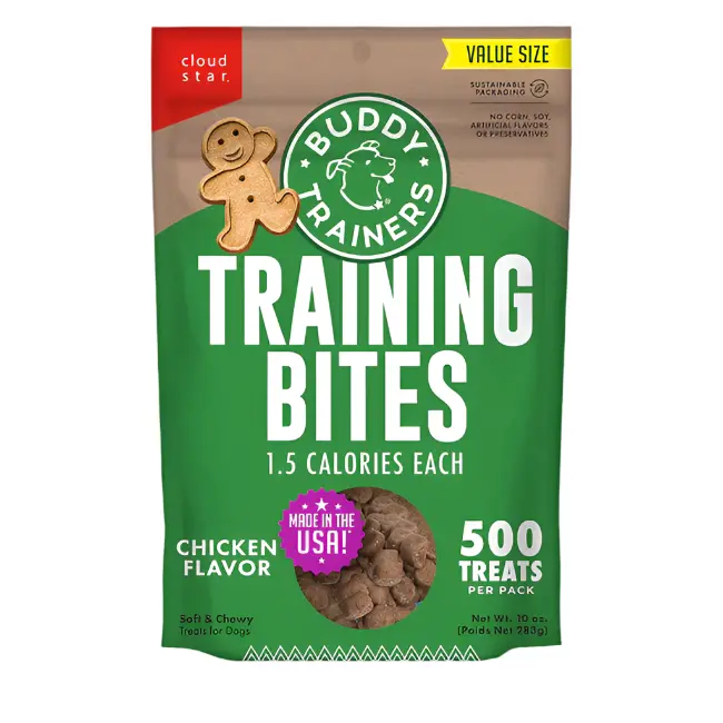 Buddy Trainers Chicken Flavor Training Treats – Soft Dog Bites (10 Oz) 1