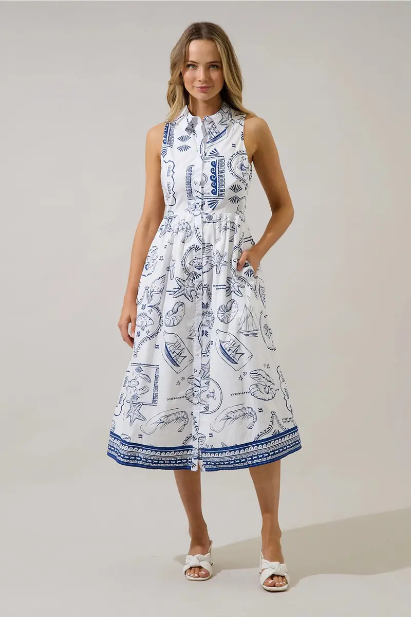 Catie Seaside-Inspired Midi Dress 1