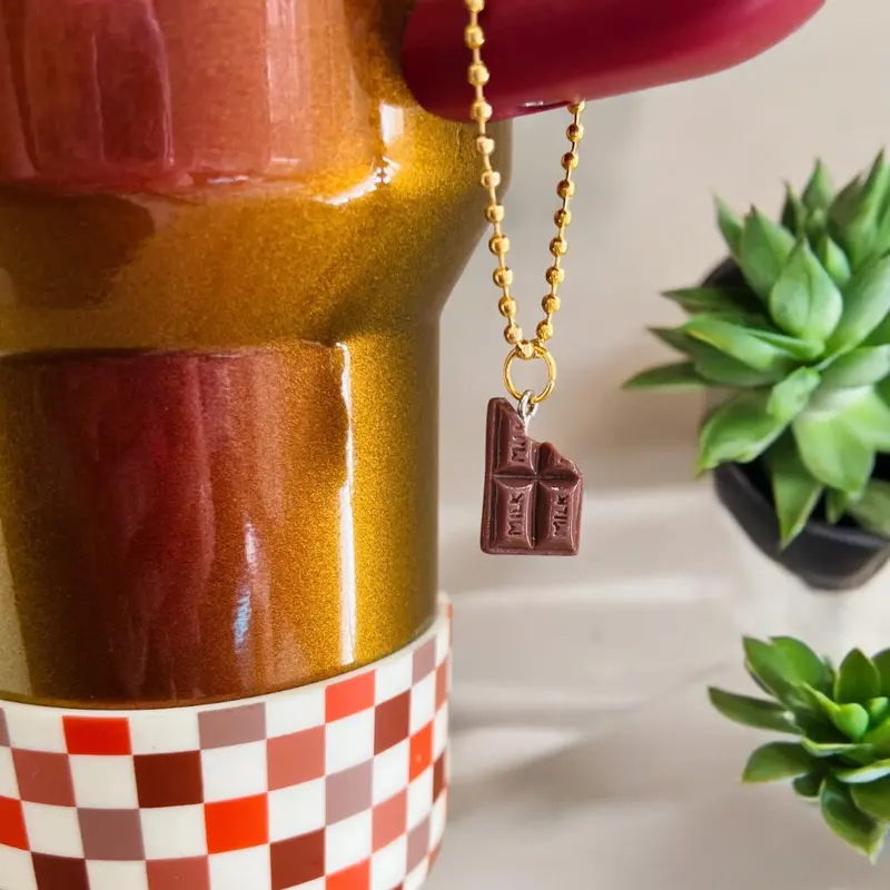 Chocolate Bar Dessert-Inspired Handle Charm 1