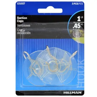 Clear Medium Suction Cup Hooks – Pack Of 3 Versatile Hangers 1
