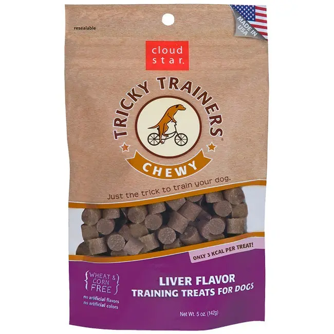 Cloud Star Chewy Tricky Trainers Liver Flavor Dog Treats 1