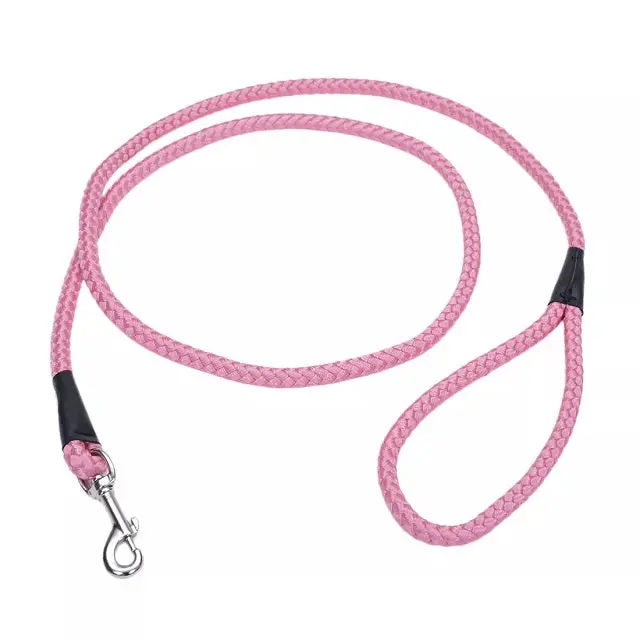 Coastal Rope Dog Leash – 6-Foot Bright Pink (½-Inch Width) 1