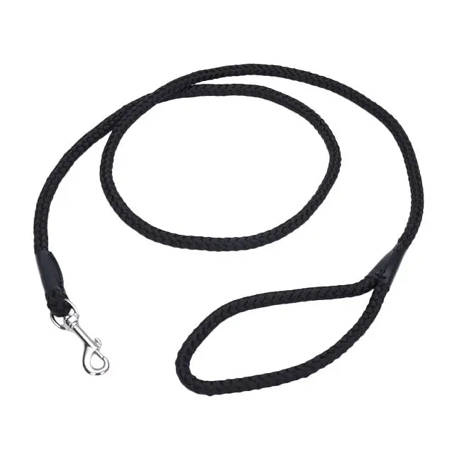 Coastal Rope Dog Leash – 6 Ft × 1/2", Jet Black 1