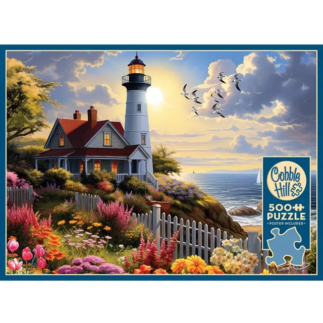 Cobble Hill To The Lighthouse Puzzle – 500 Pieces 1