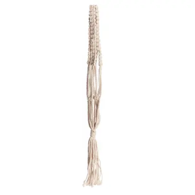 Cotton Zigzag Plant Hanger – 17-Inch Macramé Style 1