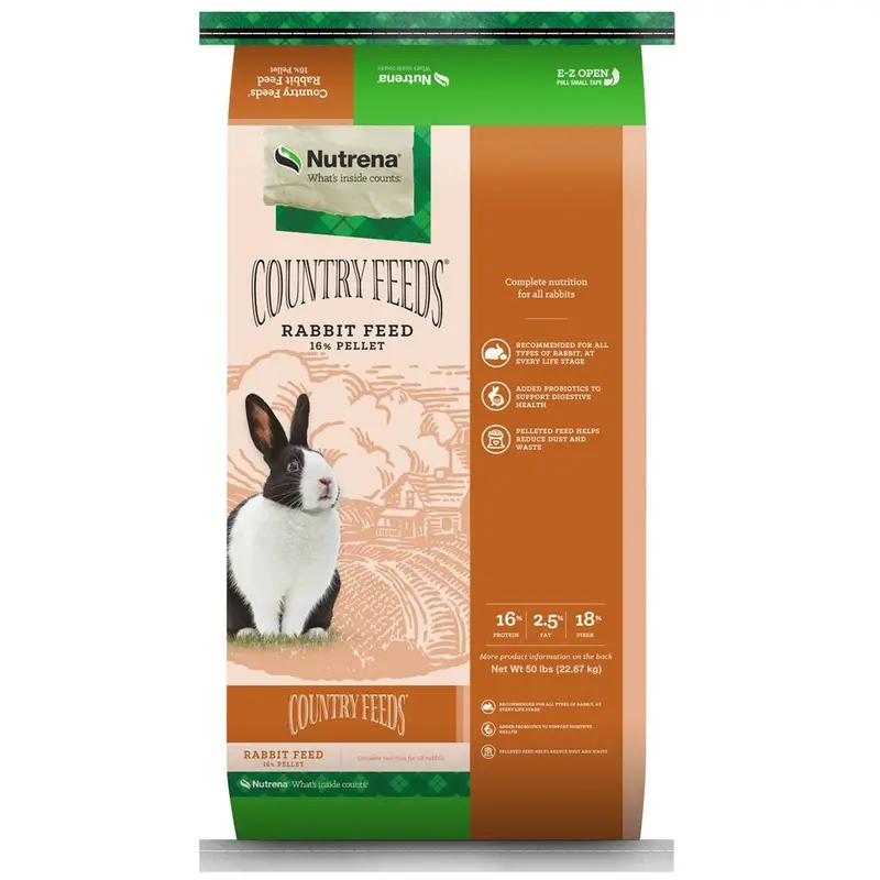 Country Feeds 16% Protein Rabbit Feed – 50-Pound Bag 1