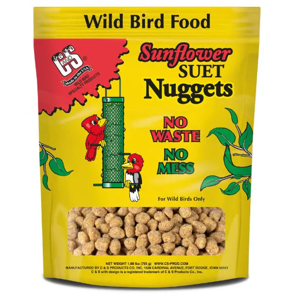 C&S Sunflower Suet Nuggets – 27 Oz Wild Bird Food 1