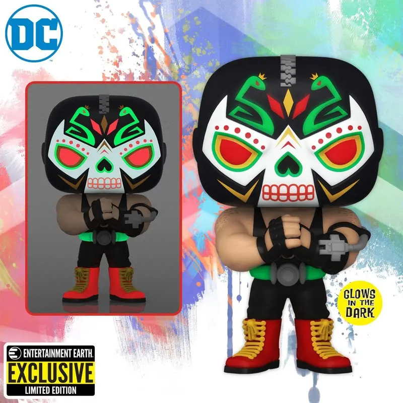 Dc Dia De Los Bane Glow-In-The-Dark Funko Pop Entertainment Earth Exclusive 1