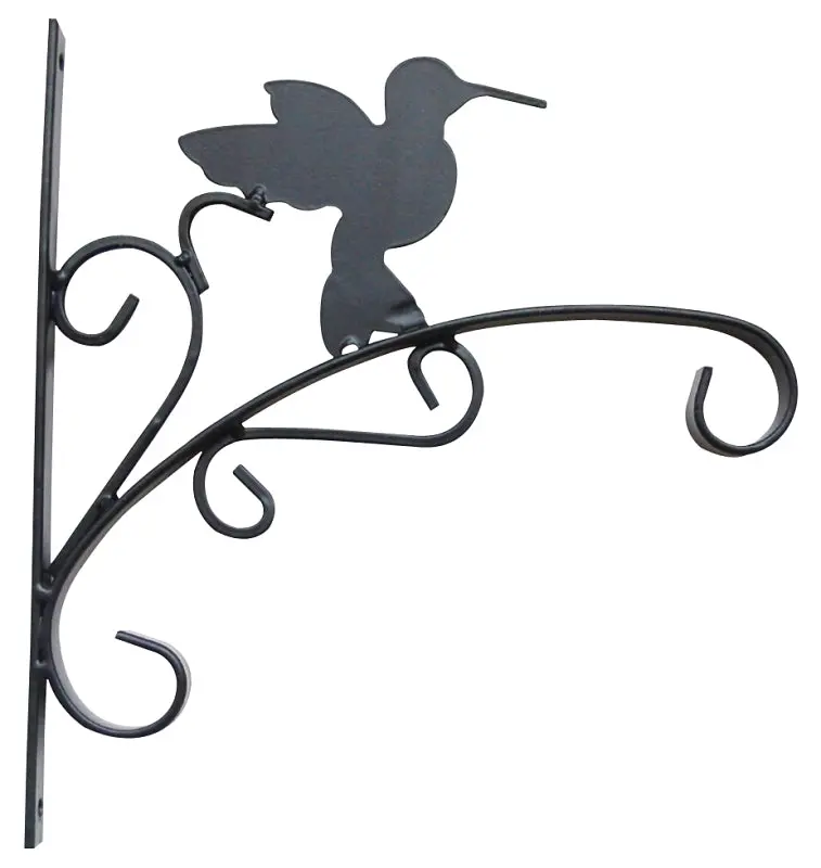 Decorative Hummingbird-Themed Hanging Plant Bracket 1