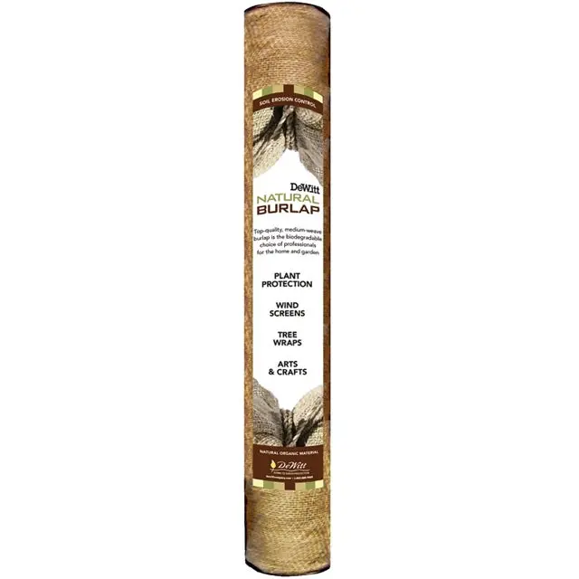 Dewitt Natural Jute Burlap Fabric Roll – 3 Feet By 24 Feet, Biodegradable Landscape Cloth 1