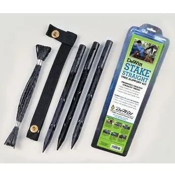 Dewitt Straight Tree Stake Kit – 15-Inch Support System With Ties 1