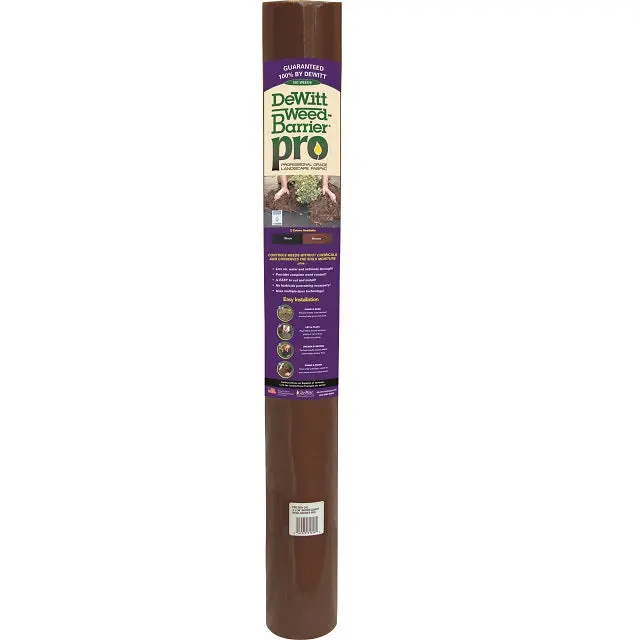 Dewitt Weed Barrier Pro Landscape Fabric – Heavy-Duty 3 Ft × 50 Ft Brown Ground Cover 1