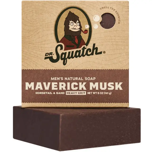Dr. Squatch Maverick Musk Bar Soap – 5 Oz Natural Grooming Formula 1