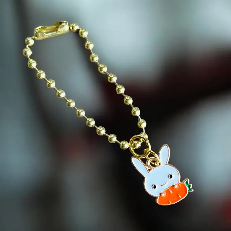 Easter Bunny And Carrot Tumbler Charm 1