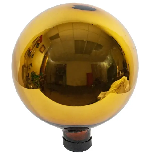 Echo Valley 10-Inch Gold Gazing Globe Decorative Garden Sphere 1