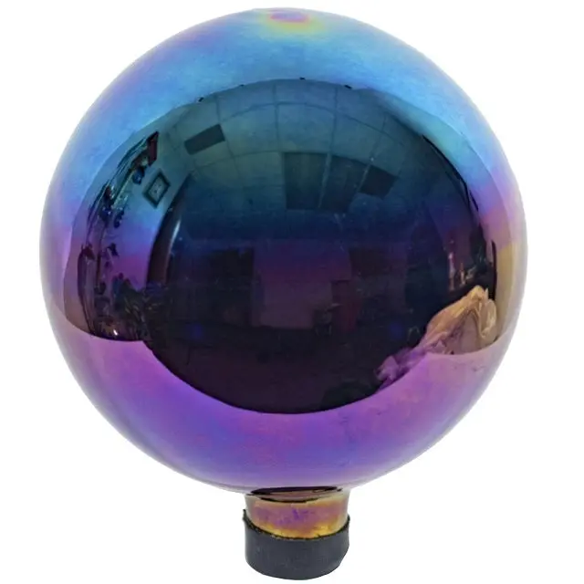 Echo Valley Arco Iris 10-Inch Hand-Blown Glass Gazing Globe 1