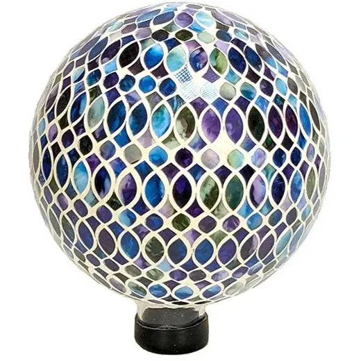 Echo Valley Mosaic Gazing Globe – 10-Inch "Gemini" Garden Ornament 1