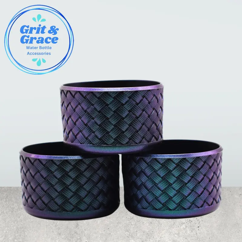 Emerald Chameleon Effect Basketweave Boot 1