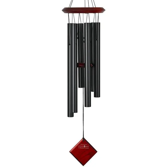 Encore Chimes Of Pluto – Medium Black Tuned Wind Chime 1
