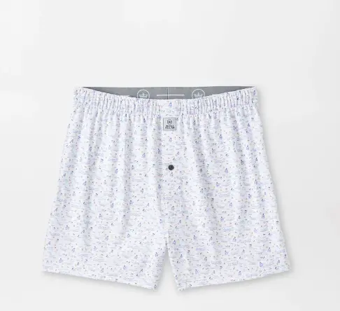Fiji-Inspired Performance Boxer Shorts – White 1