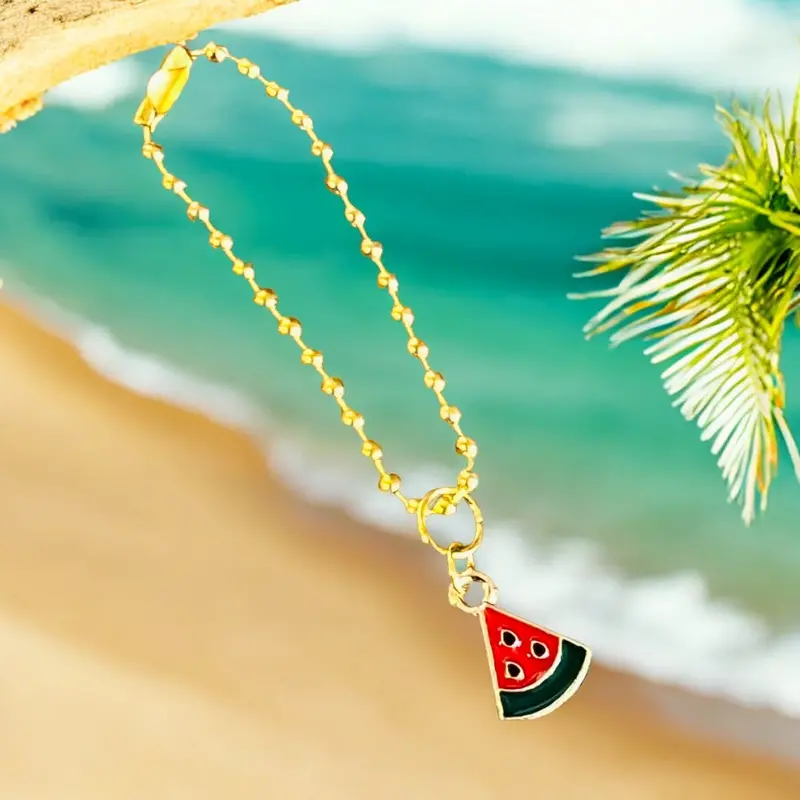 Fresh Watermelon Slice Handle Charm 1