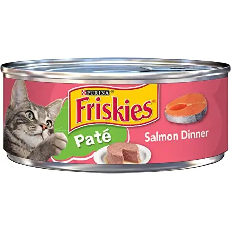 Friskies Salmon Pate Wet Cat Food – 5.5 Oz Can 1