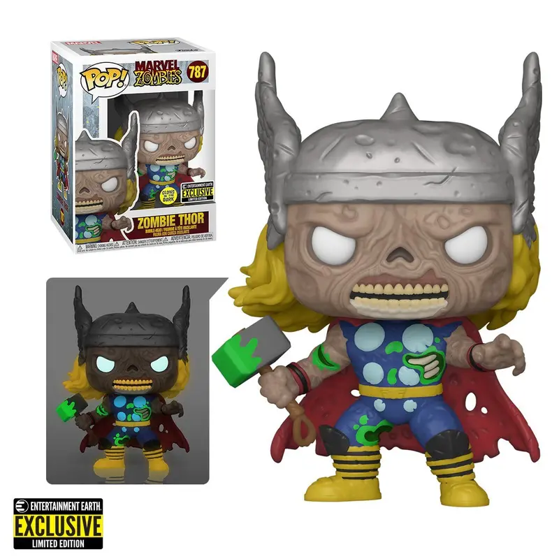 Funko Pop Marvel Zombies Glow-In-The-Dark Thor – Entertainment Earth Limited Edition 1