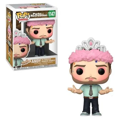 Funko Pop! Parks And Rec Andy Dwyer As Princess Rainbow Vinyl Figure 1