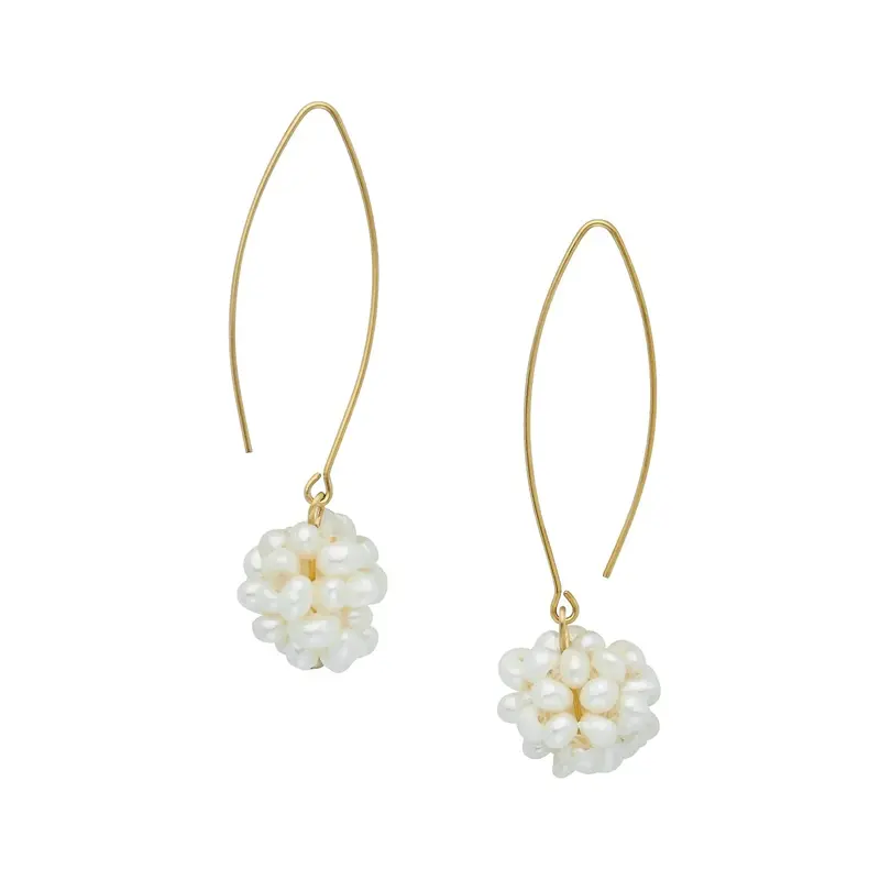 Geometric Cluster Threader Earrings 1