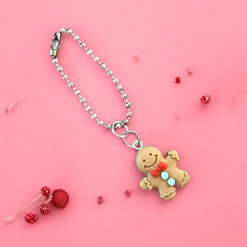 Gingerbread Man Holiday Handle Charm 1
